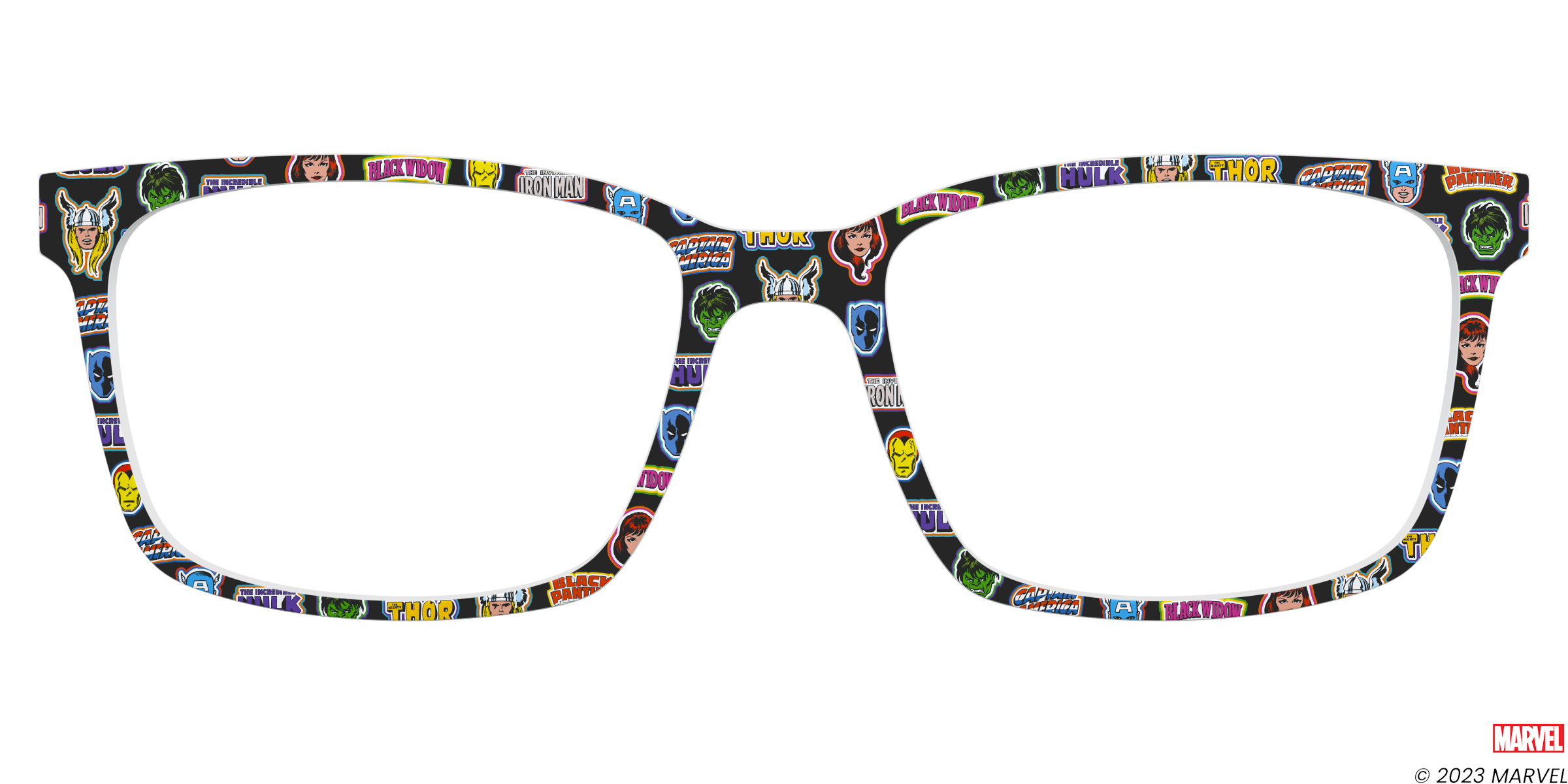 Pair Eyewear Collabs The Marvel Stickers top occhiali MR10