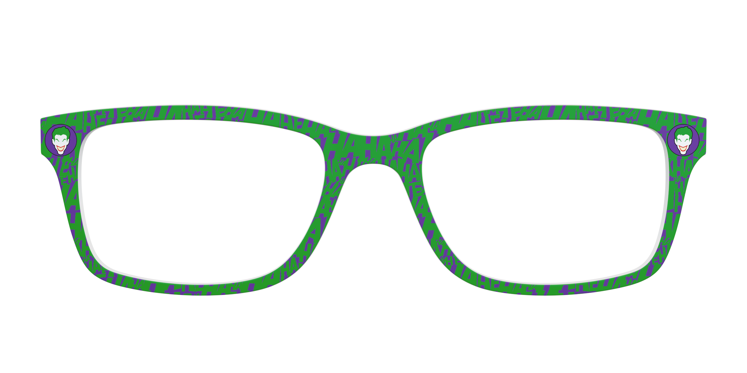 Pair Eyewear Collabs The Joker topper occhiali DC10 viola