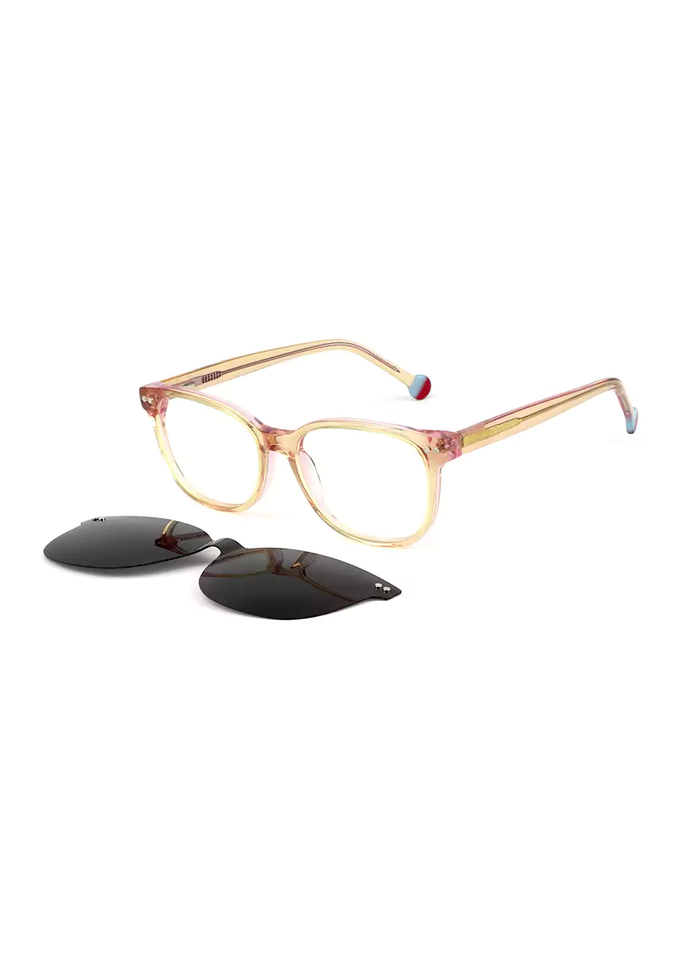 Ouyuan Clip Ons 005618 clip on bambina grigio nero polarizzato