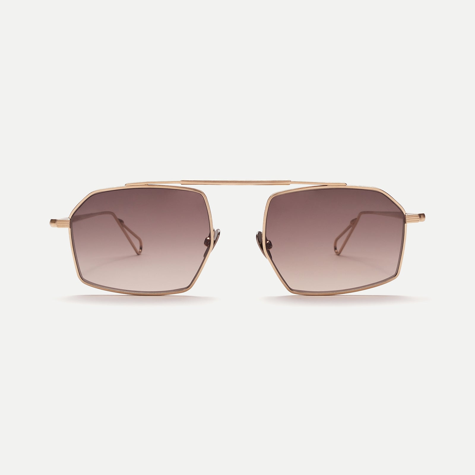 AHLEM Royale occhiali da sole aviator Grey Gold