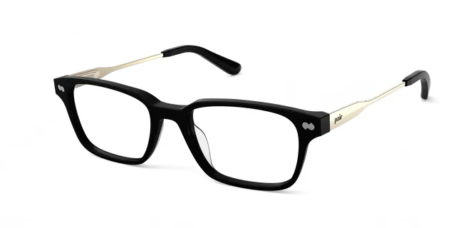 Pair Eyewear Finley Mixed Material montatura nero oro