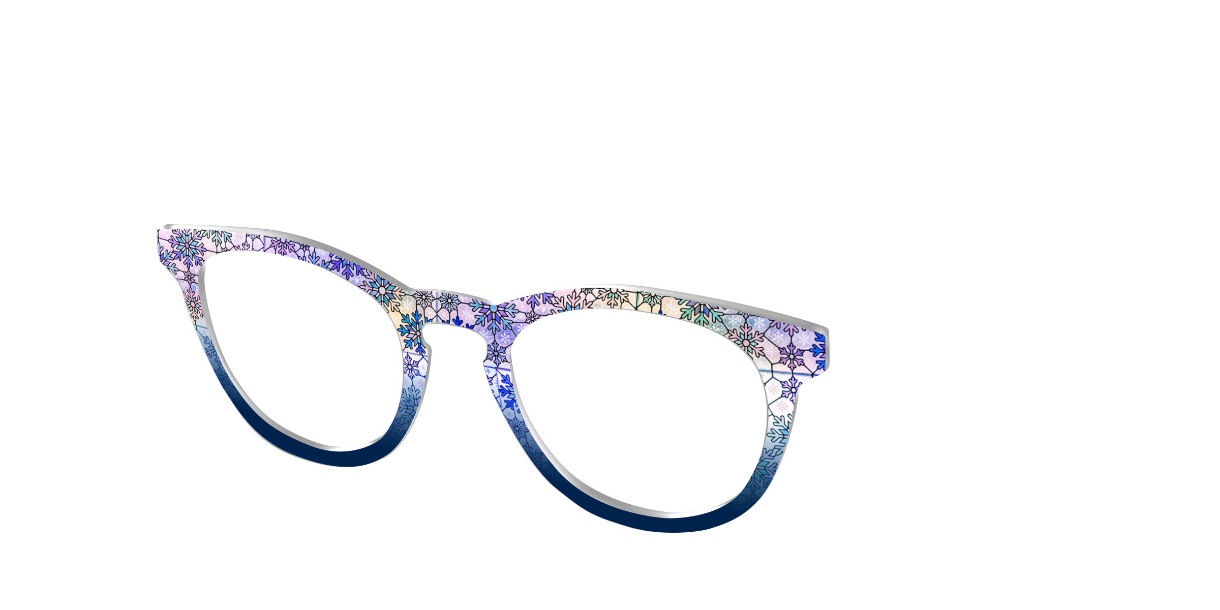 Pair Eyewear Design Tops Snowfall Stained Glass top Cedro