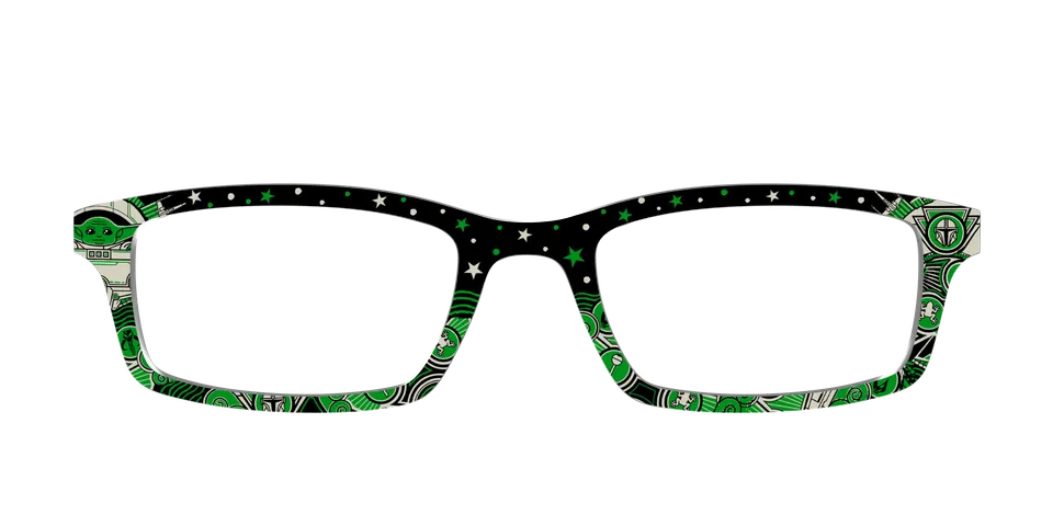 Pair Eyewear Collabs Grogu Deco Galaxy topper occhiali SW38