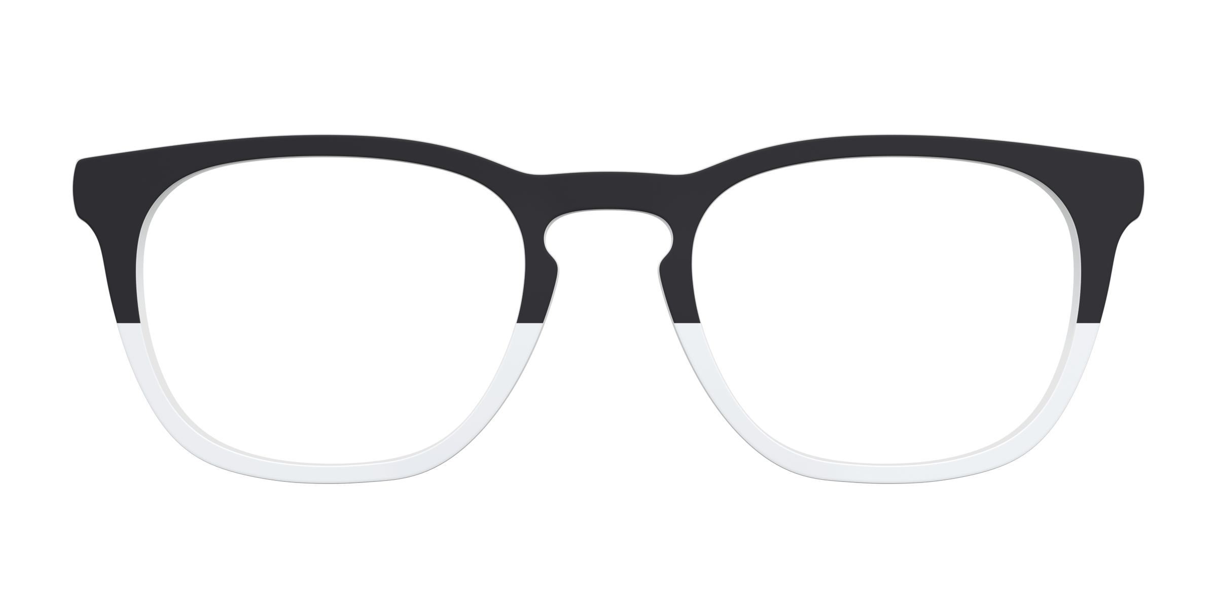 Pair Eyewear Solid Tops Black and White top occhiali 023 nero