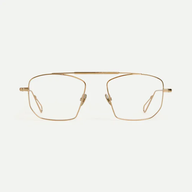 AHLEM Optical New York occhiali da vista Champagne aviatore