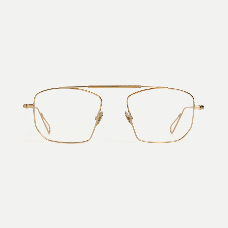 AHLEM Optical New York occhiali da vista Champagne aviatore
