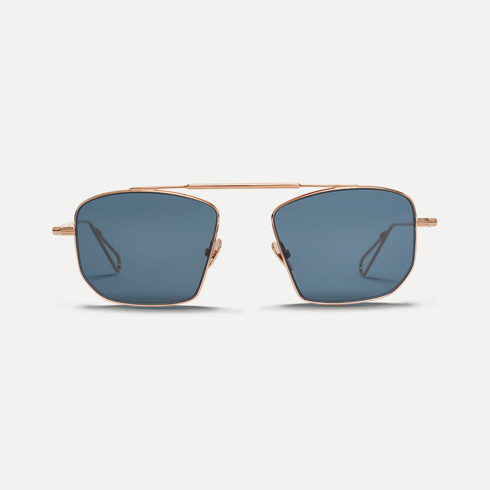 Ahlem New York occhiali da sole peony gold blu metallo