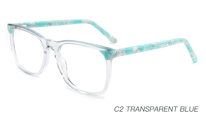 Ouyuan NOA23001 montatura occhiali acetato square colorata