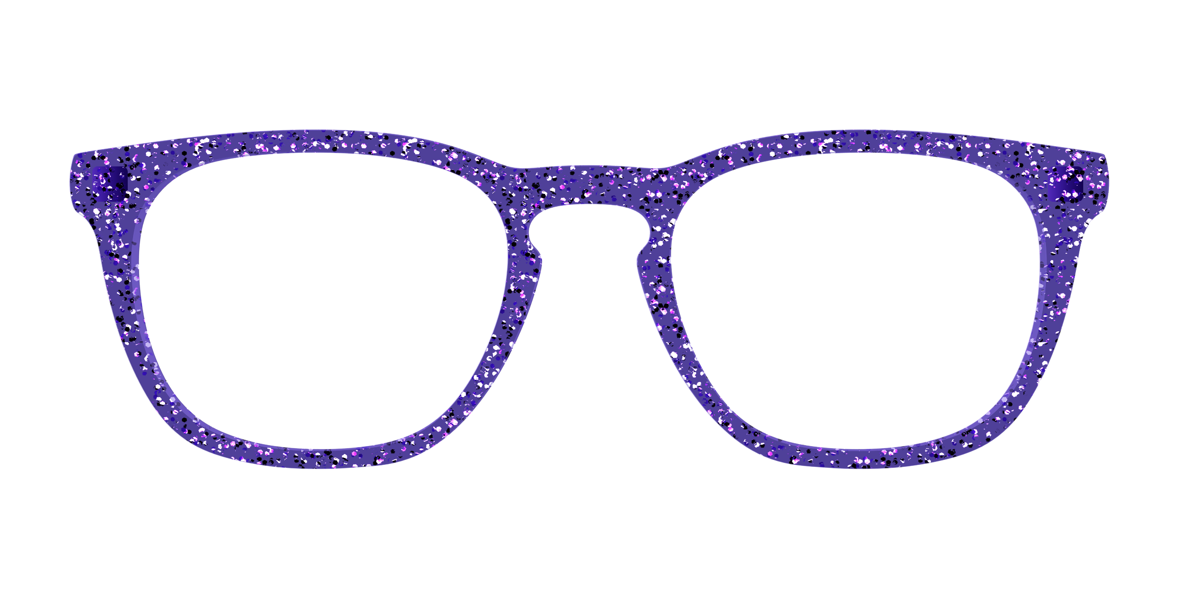 Pair Eyewear Solid Tops Electric Purple Sparkle top viola glitter