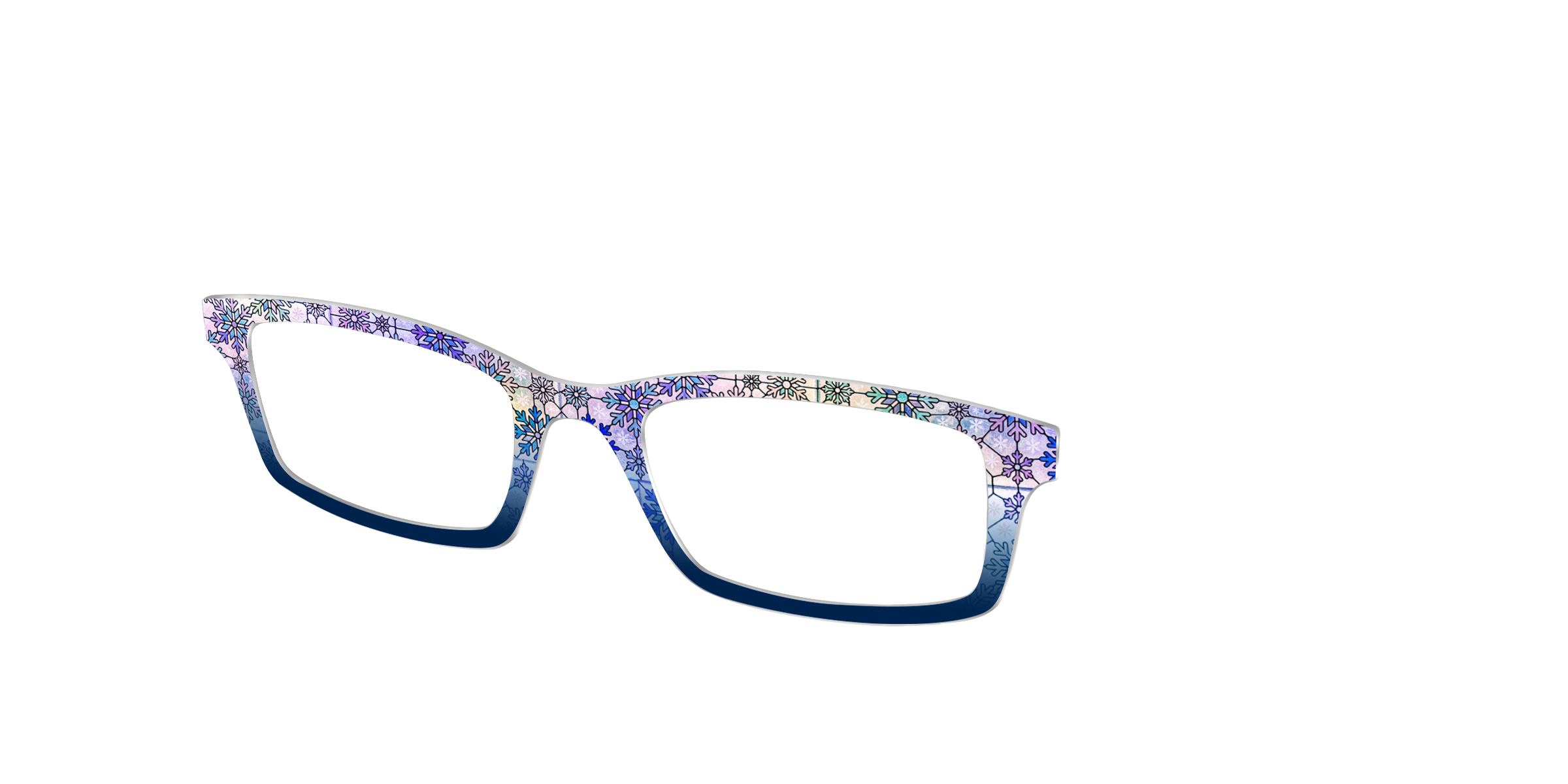 Pair Eyewear Design Tops Snowfall Stained Glass top Cedro