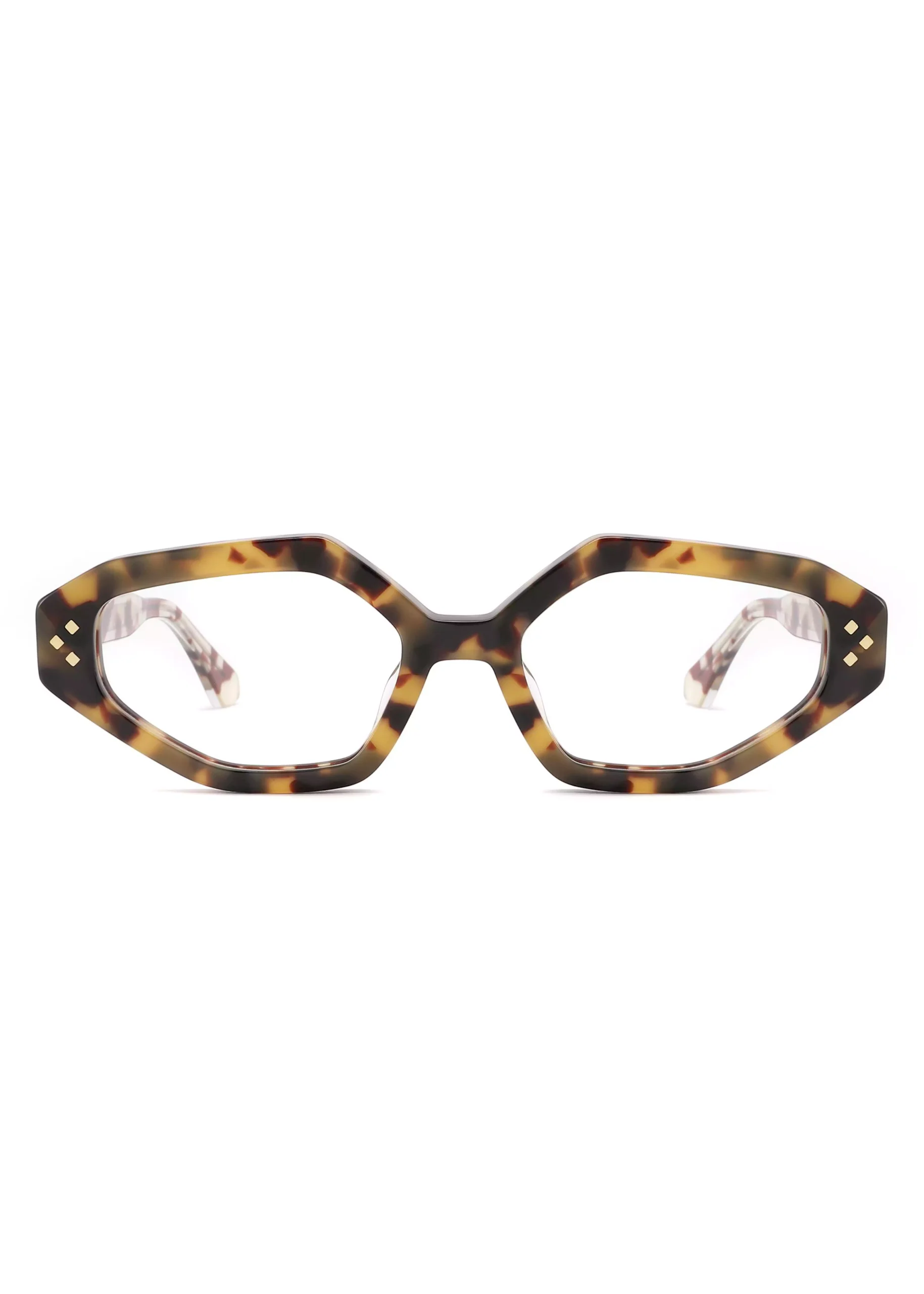 Ouyuan YD1205 montatura occhiali donna geometrica verde acetato
