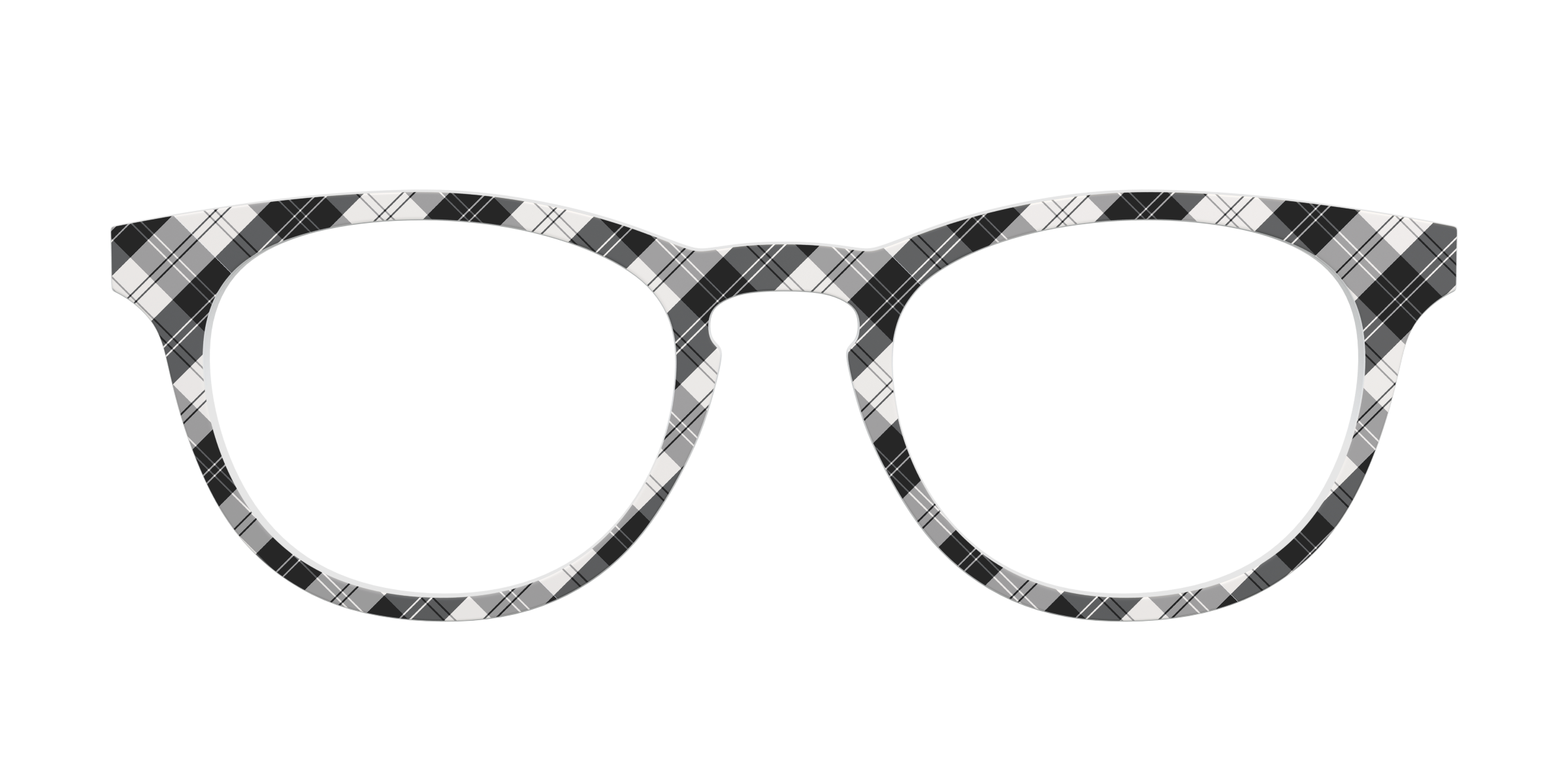 Pair Eyewear Solid Tops B&W Plaid top per occhiali quadri