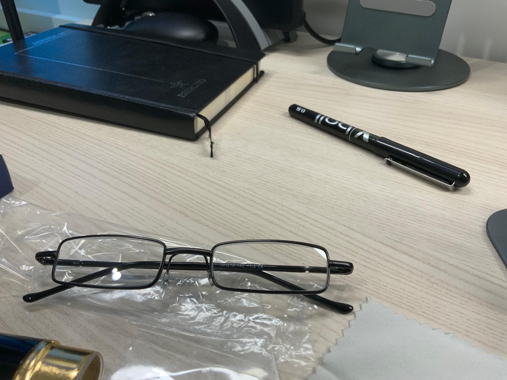 Hubeye Metal Square Occhiali Lettura 1,5 Metallo 2 Paia Anti Blu