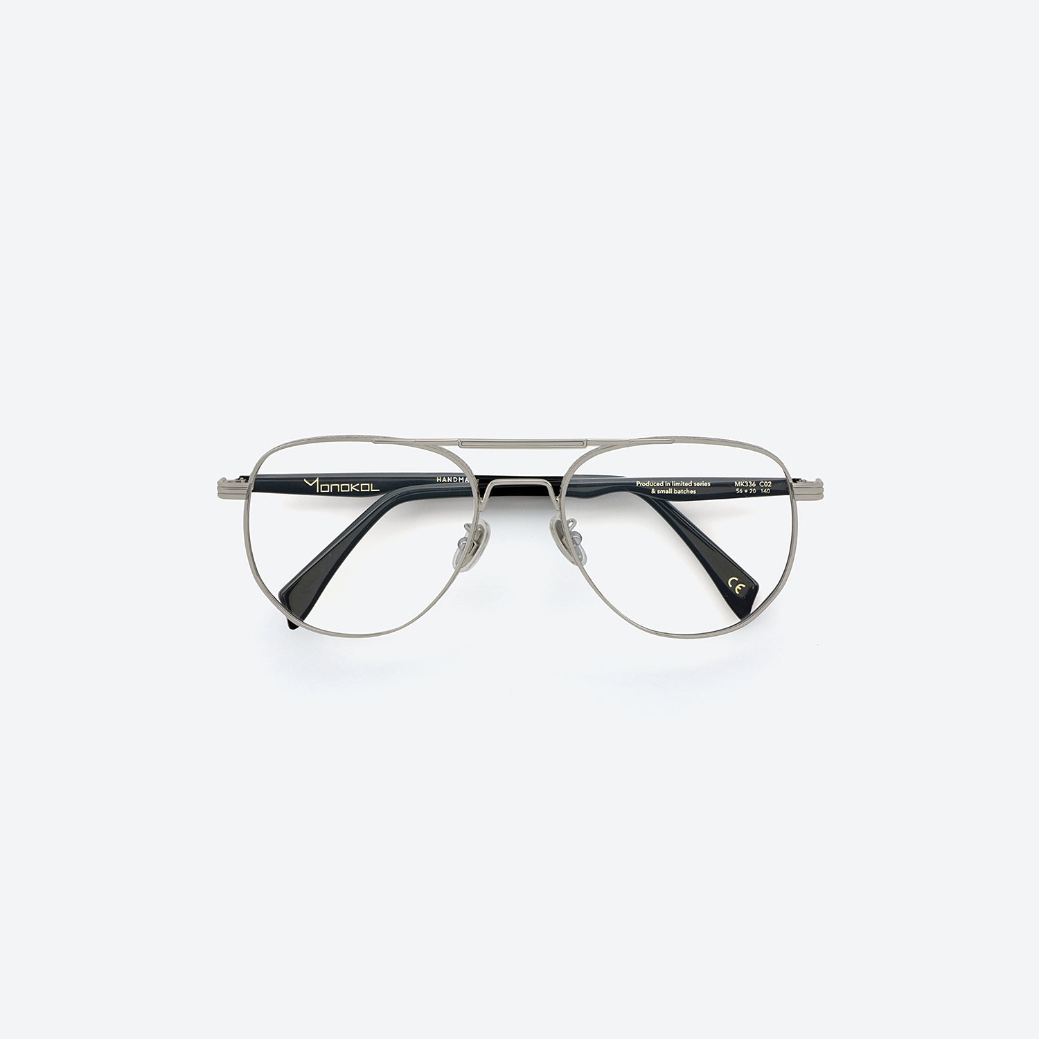 Monokol Evolved Boldness MK336 C2 occhiali da vista aviator metallo