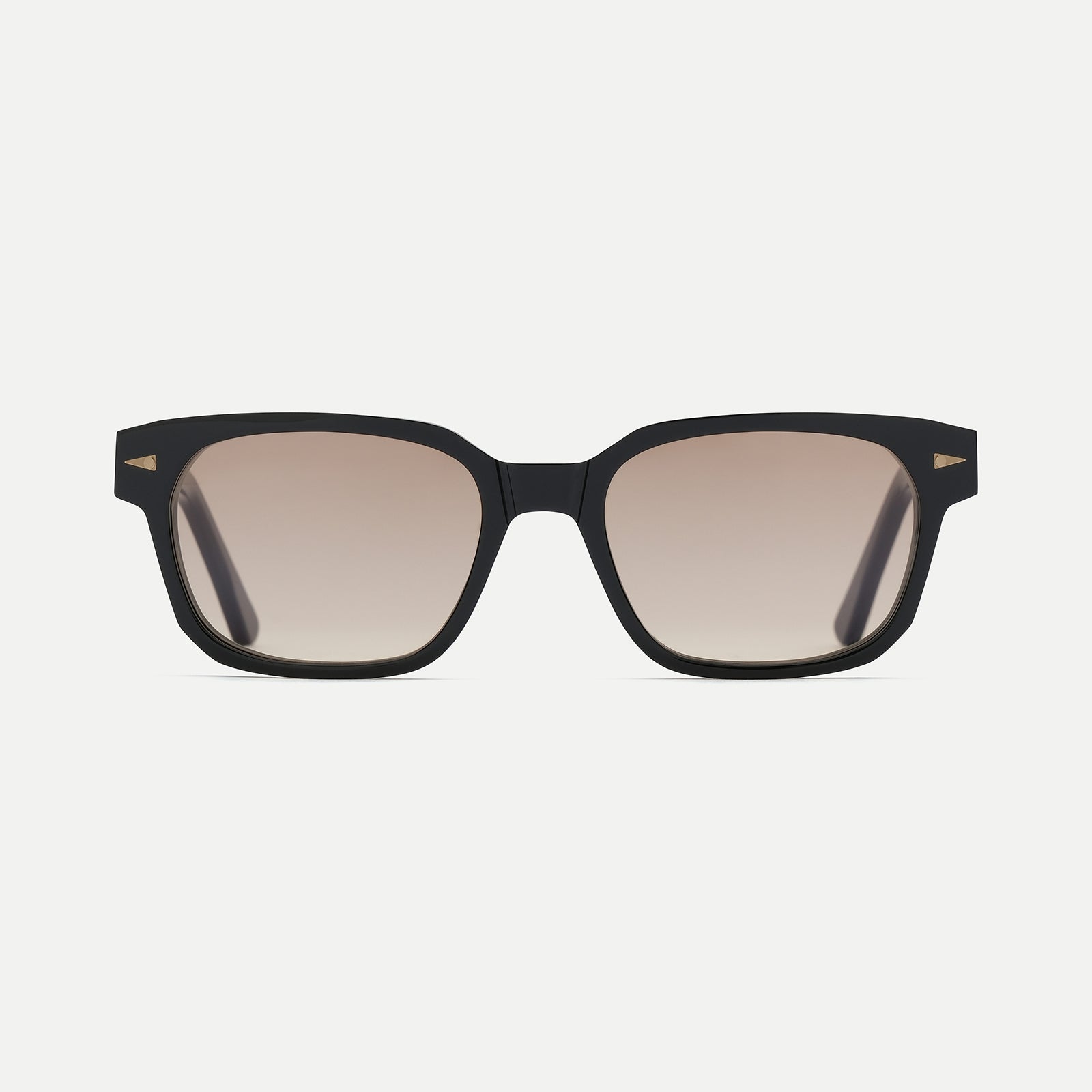AHLEM Sedaine occhiali da sole Black Brown quadrati gradient
