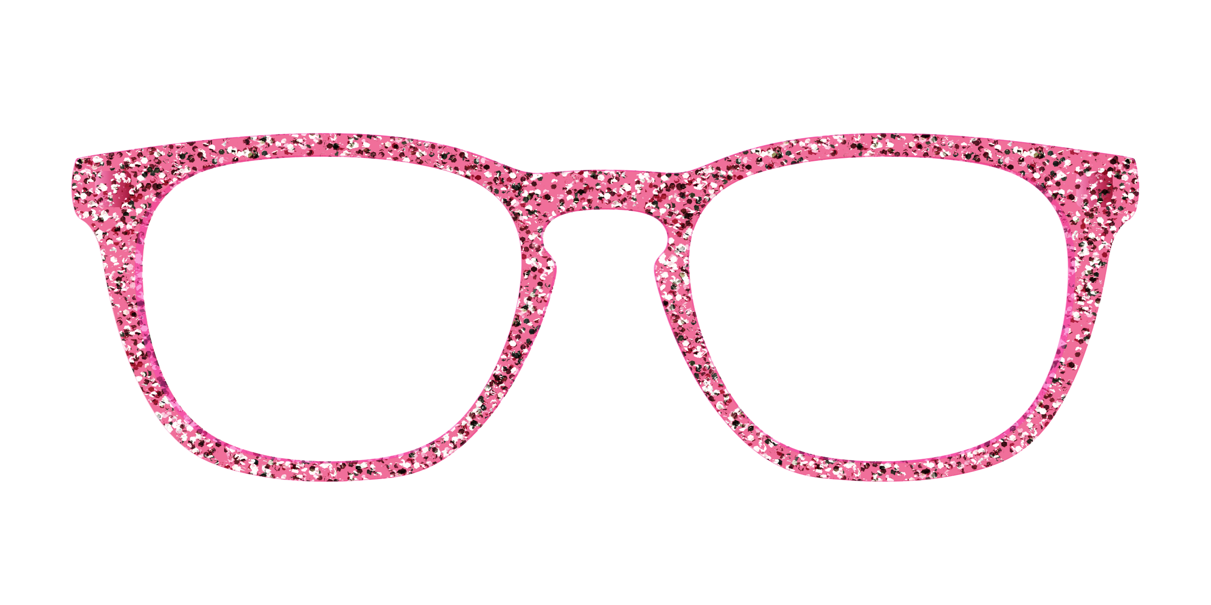Pair Eyewear Solid Tops Hot Pink Sparkle top per occhiali