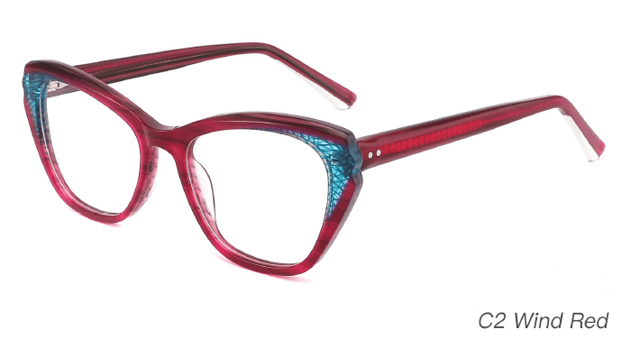 Ouyuan NOA23007 Occhiali da Vista Multicolore Acetato