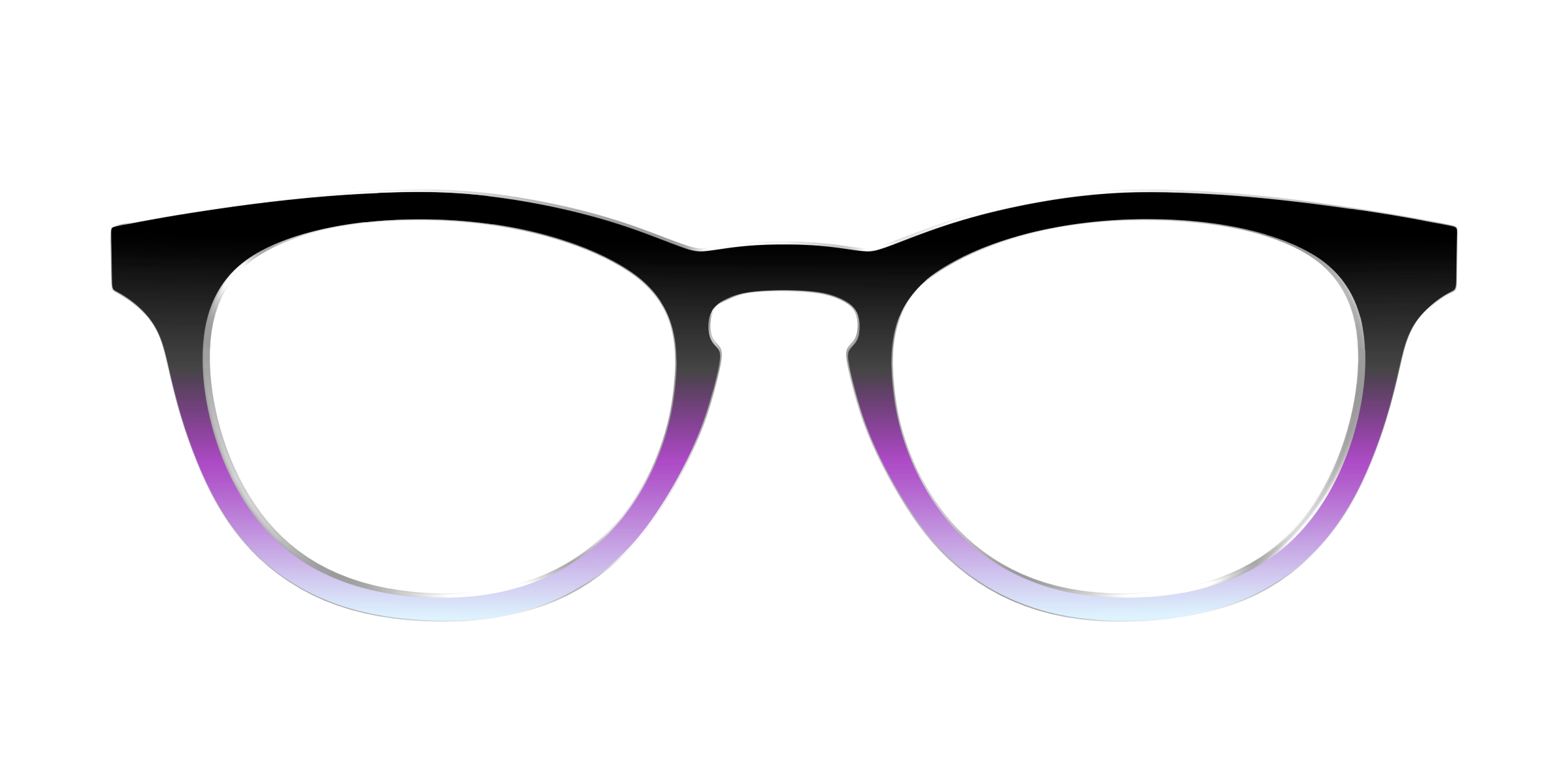 Pair Eyewear Design Tops Black Periwinkle Gradient top FG03