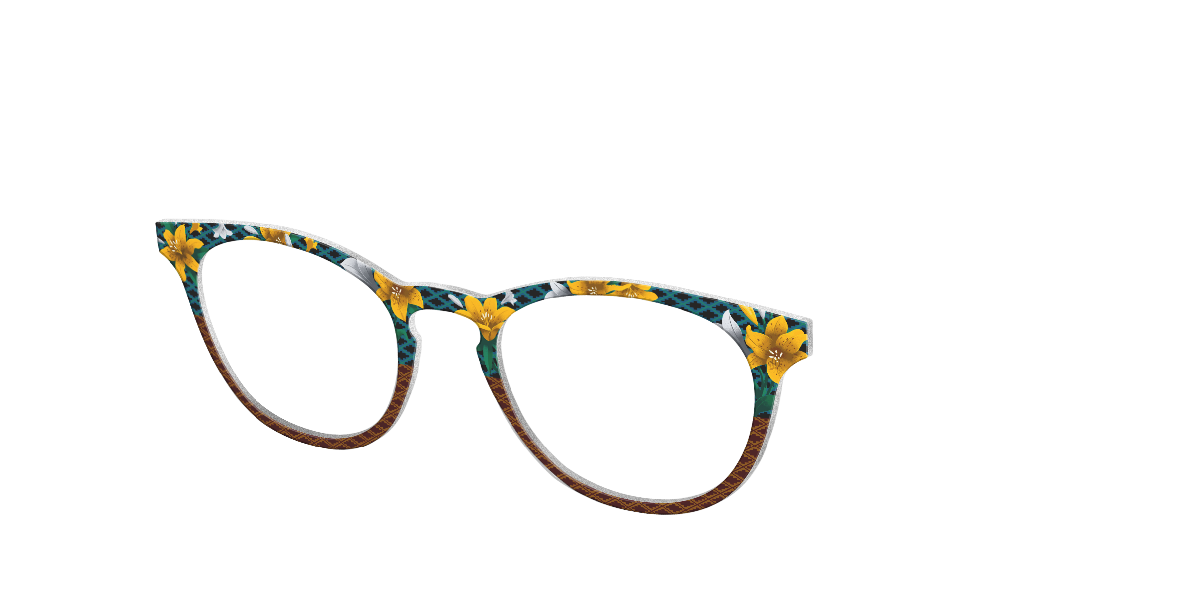 Pair Eyewear Collabs Lily Lattice top occhiali FK2