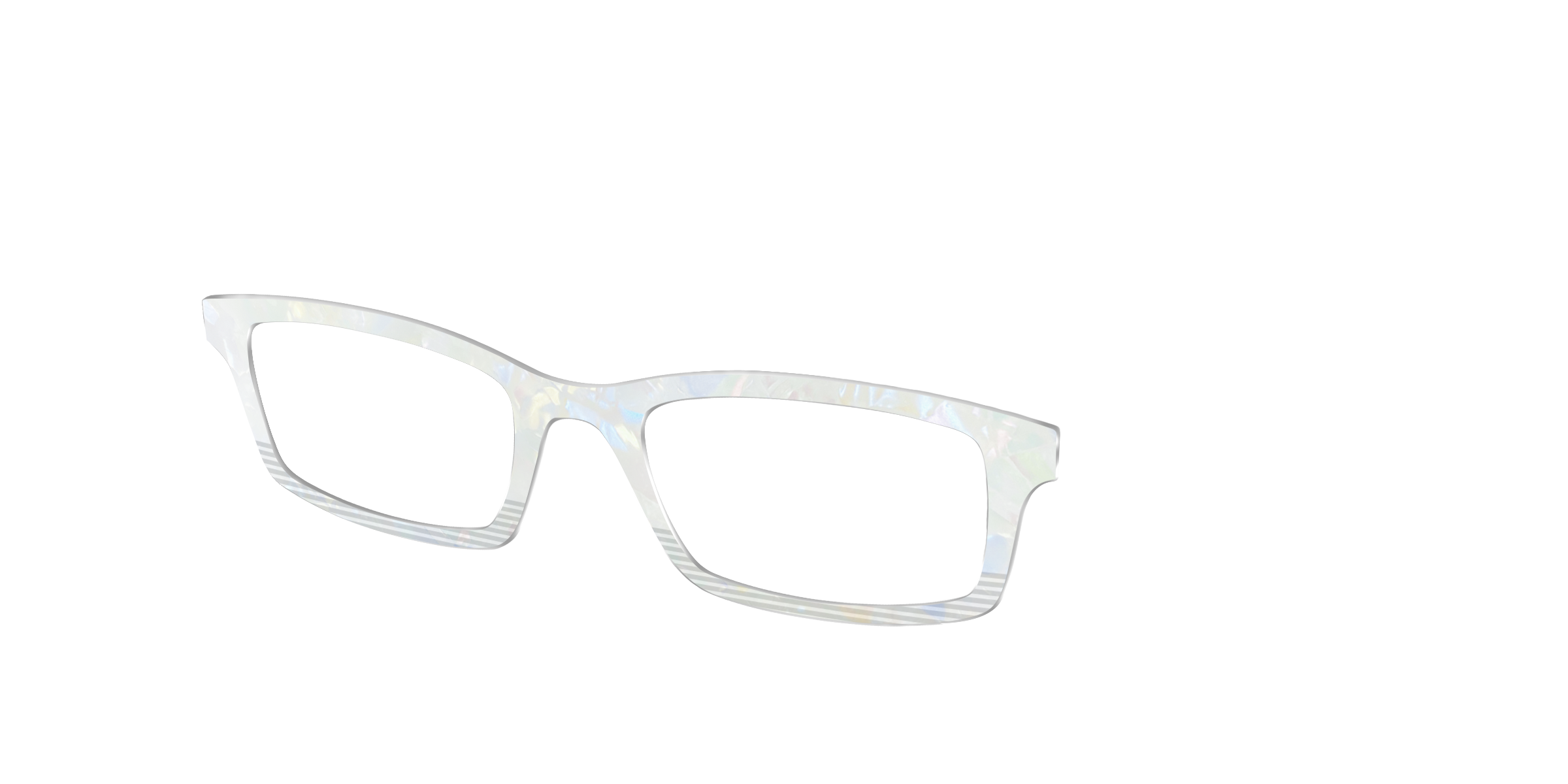 Pair Eyewear Design Tops Pearlescent Stripe Split top per occhiali