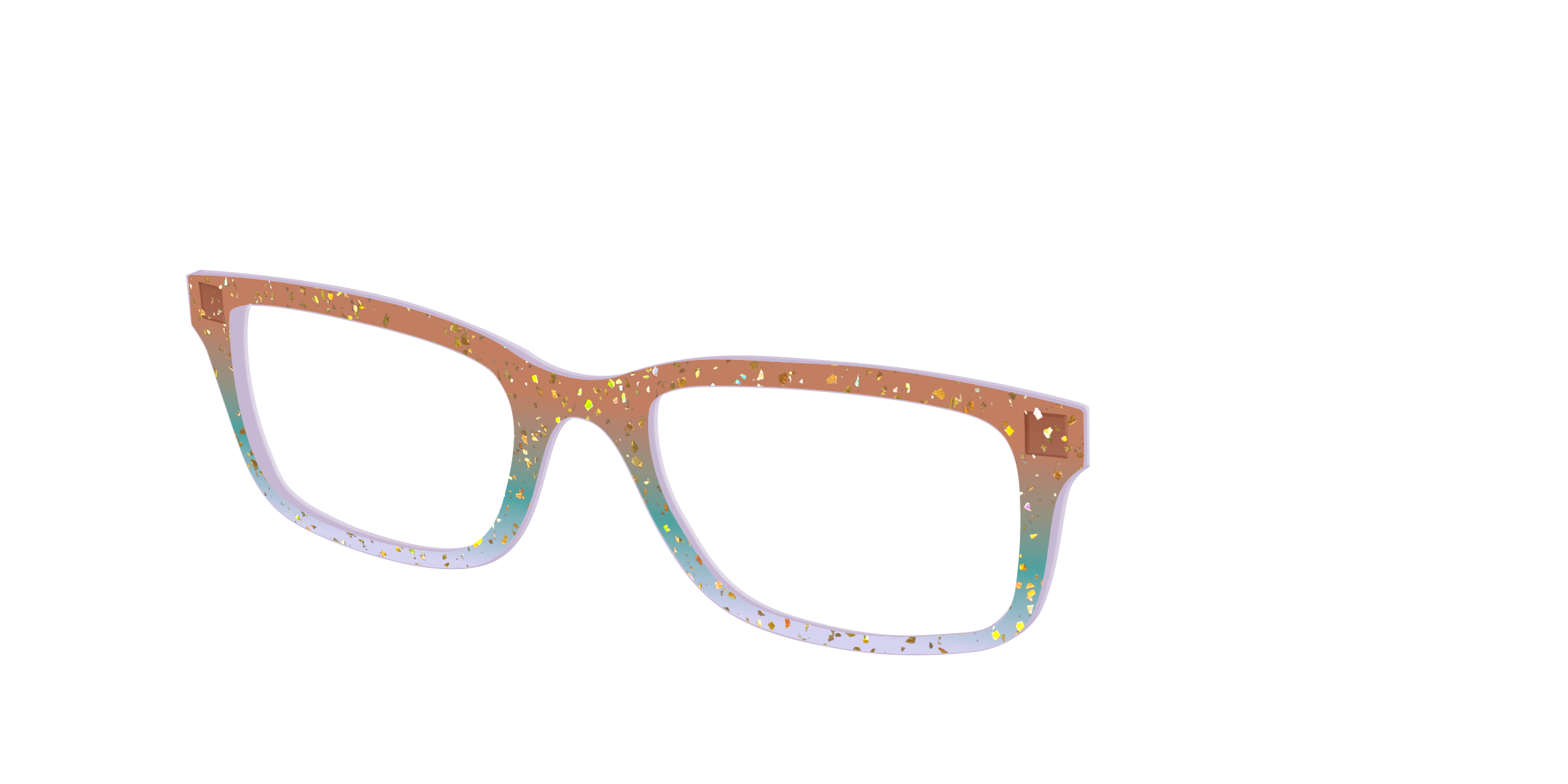 Pair Eyewear Design Autumnal Gradient Crystal top occhiali oro
