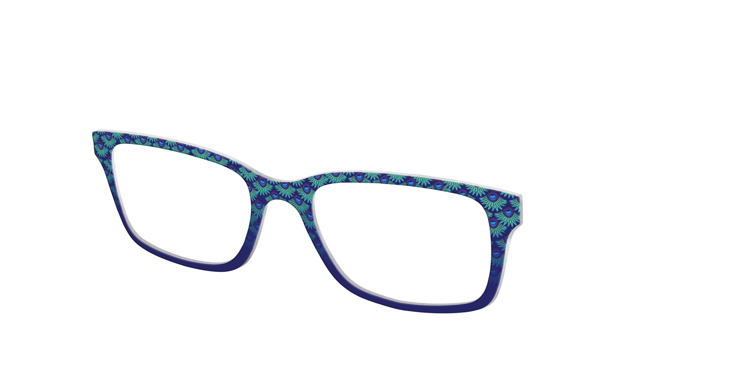 Pair Eyewear Collabs Peacock Scallop top FK12