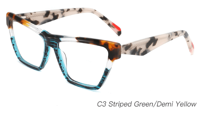 Ouyuan NOA23014 montatura occhiali acetato colorata estiva 54