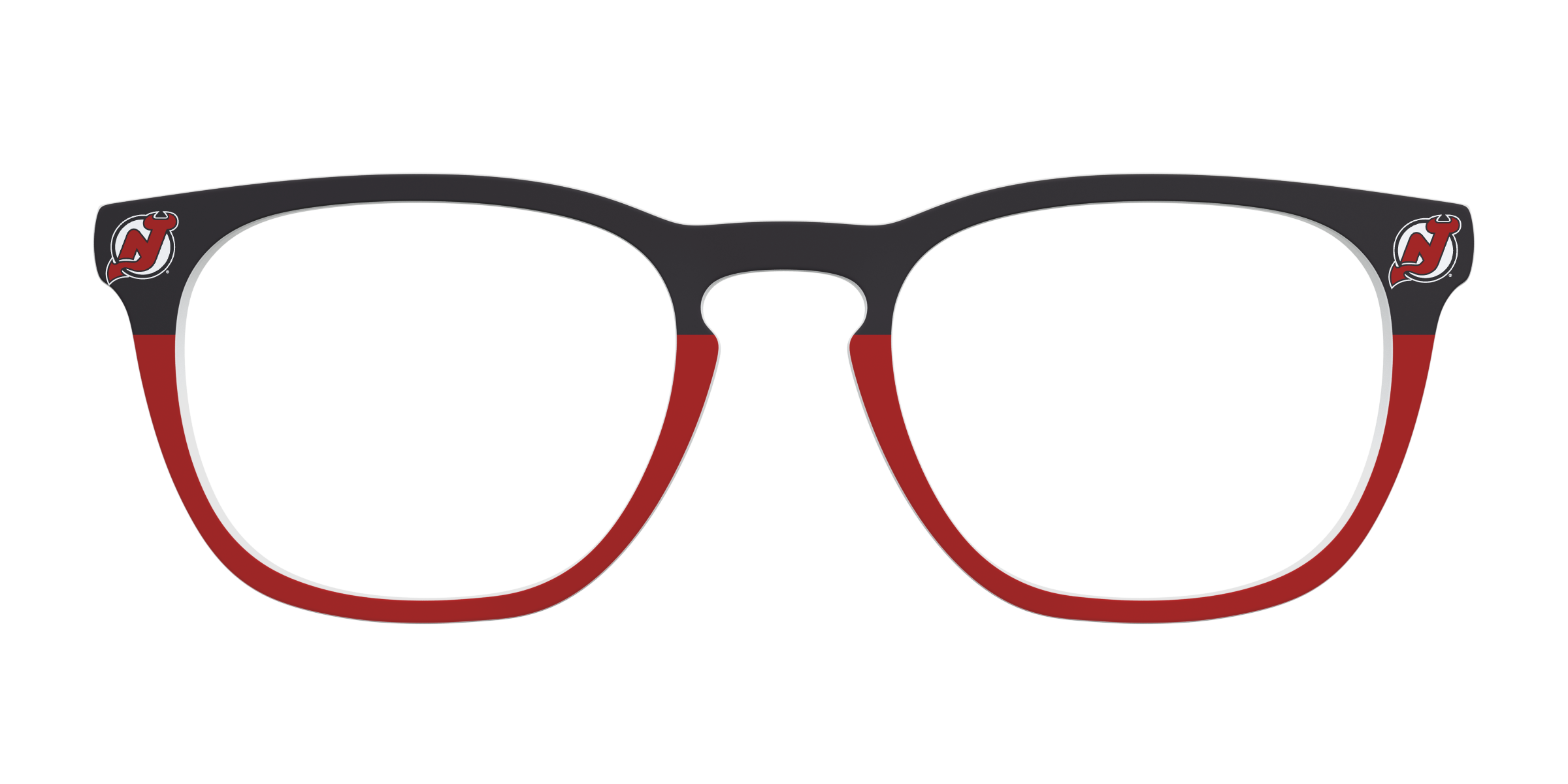 Pair Eyewear School Spirit The Devils Split top occhiali nero rosso