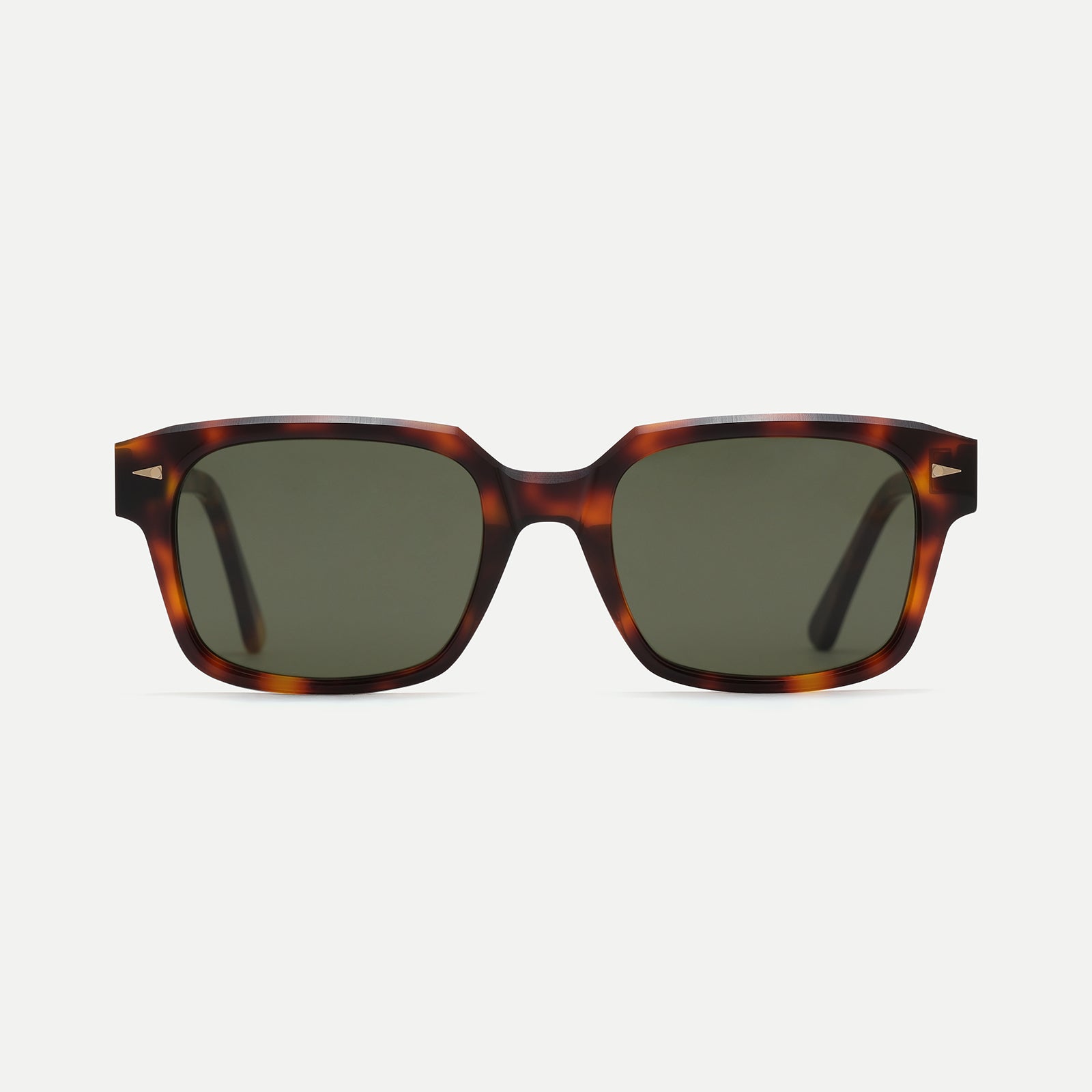 AHLEM Gros Caillou Occhiali da Sole Nero/Verde Acetato