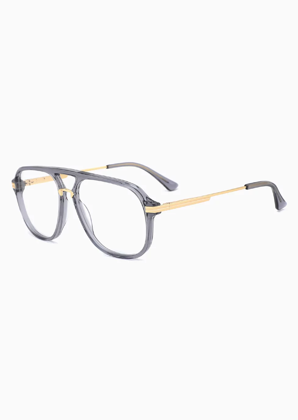 Ouyuan 309020 occhiali vista aviatore acetato doppio ponte