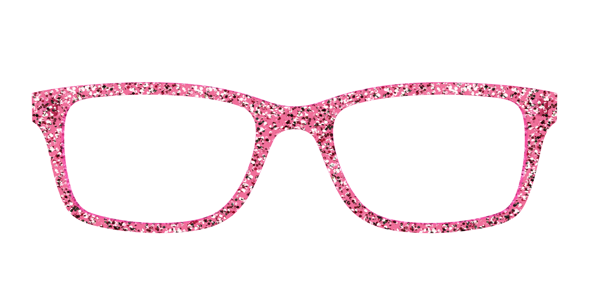 Pair Eyewear Solid Tops Hot Pink Sparkle top per occhiali