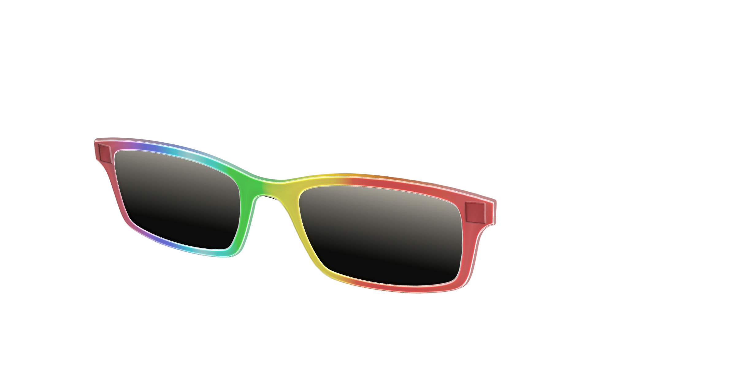 Pair Eyewear Sun Tops Rainbow Gradient polarizzato clip sole