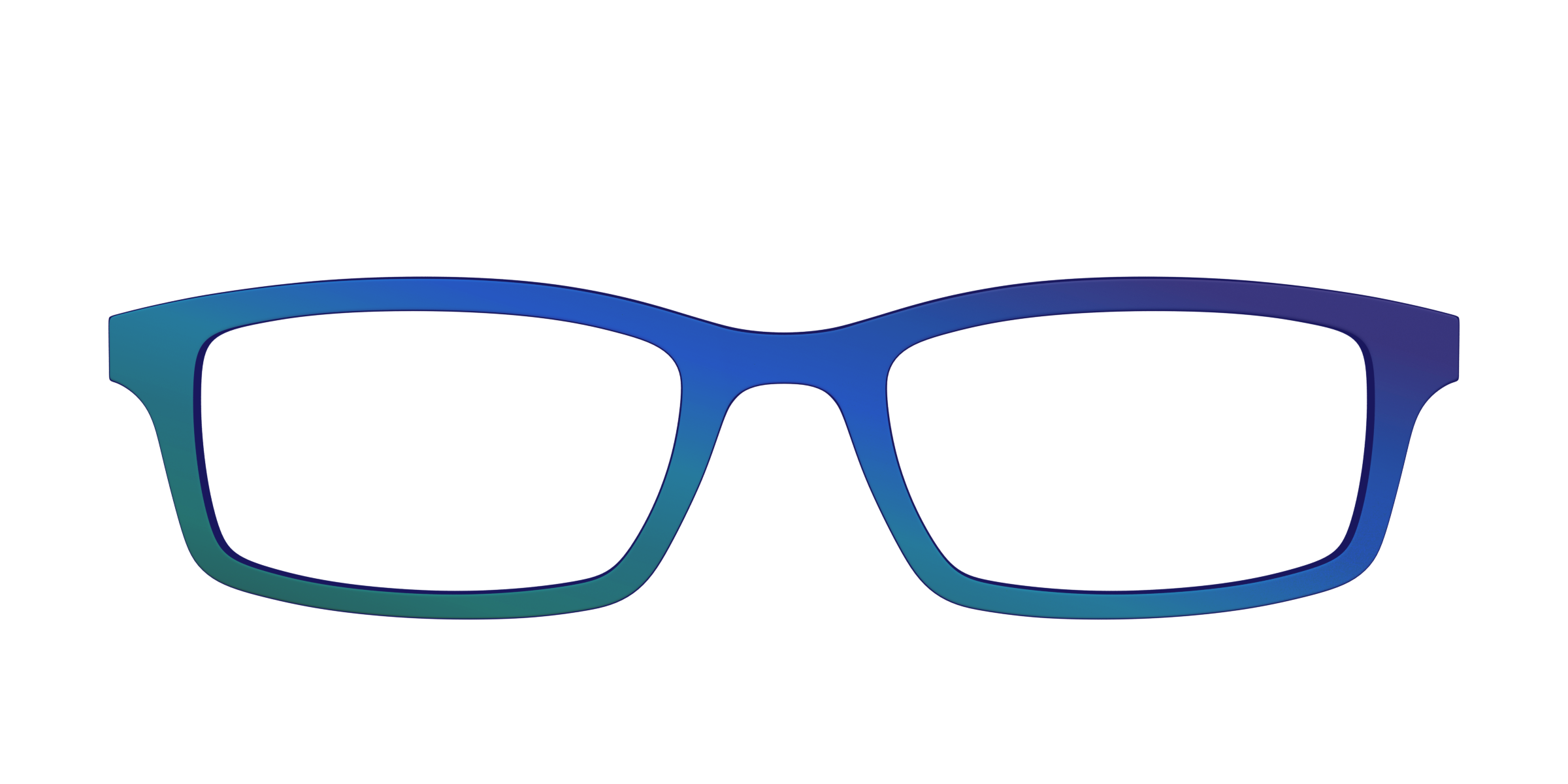 Pair Eyewear Solid Tops The Peacock Ombre cover verde occhiali