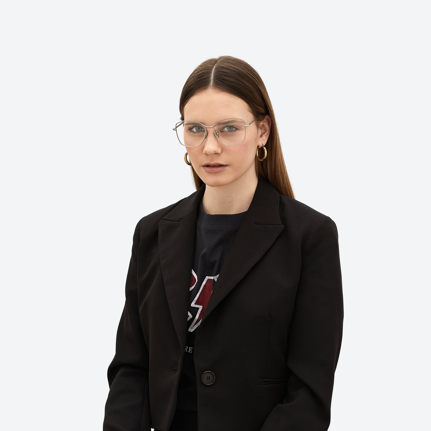Monokol Burbon MK149 C3 occhiali da vista cat eye donna metallo