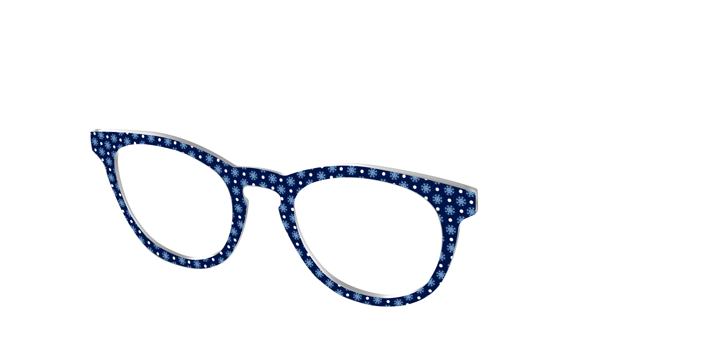 Pair Eyewear Design Tops Snowflake Polka Dot top pois
