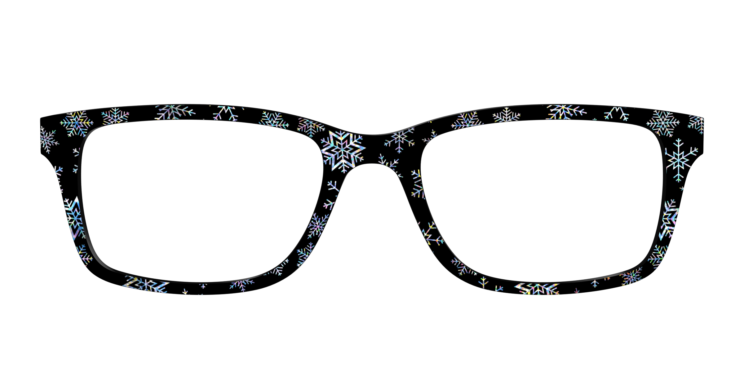 Pair Eyewear Design Tops Holographic Snowflakes top Cedro