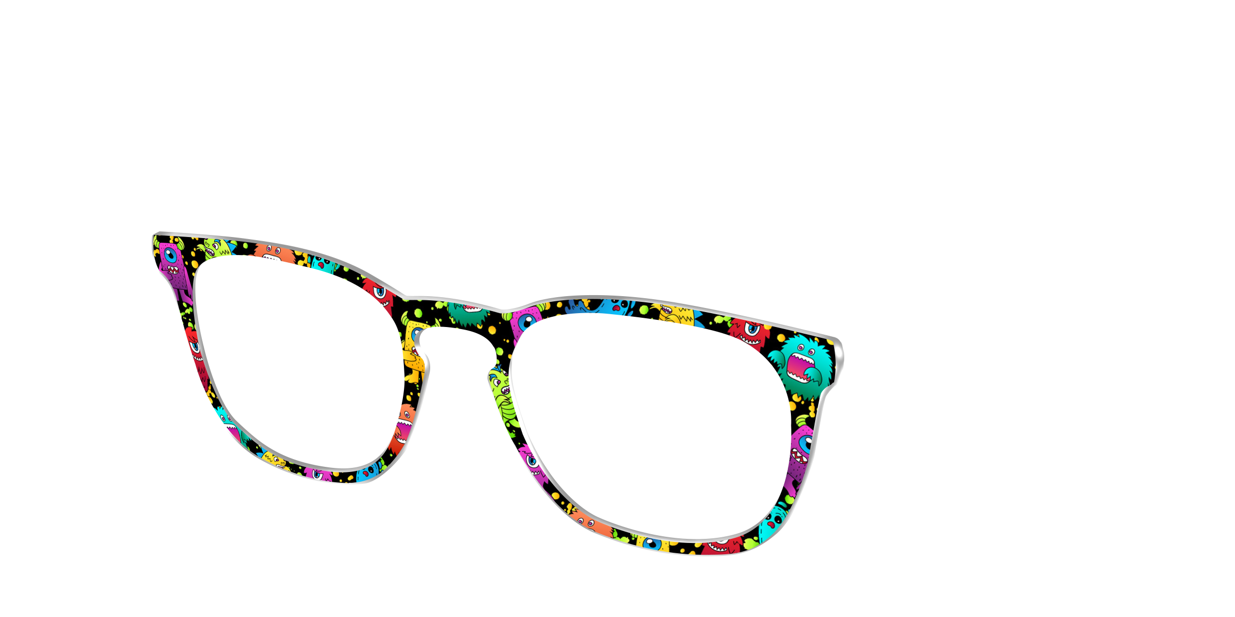 Pair Eyewear Design Tops Beastly Besties cover occhiali stampa