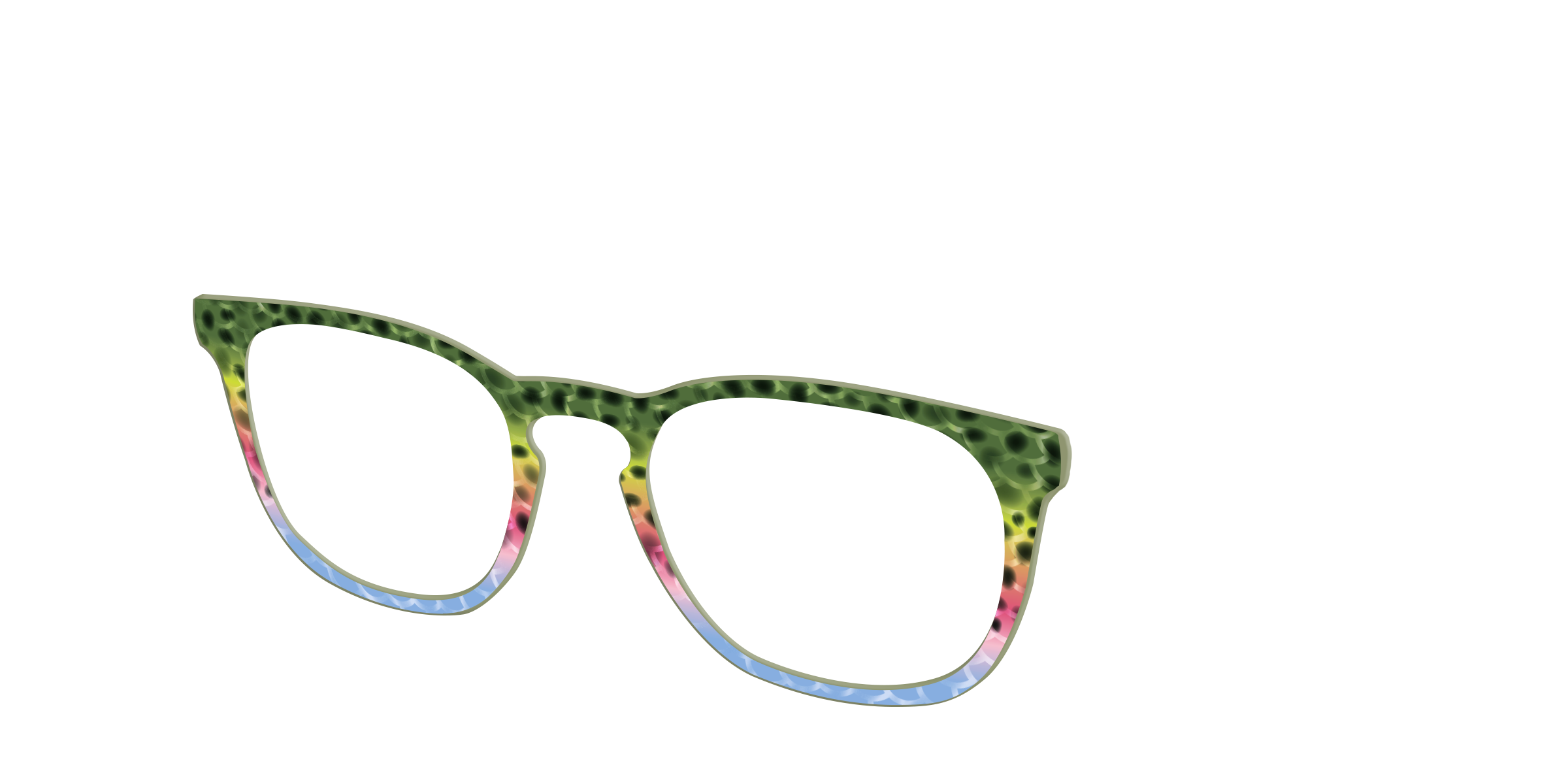Pair Eyewear Design Tops Freshwater Trout Scales top 579