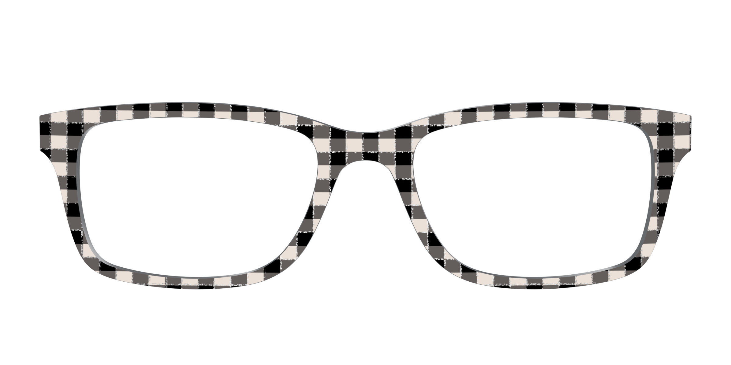 Pair Eyewear Design Tops The Black Buffalo Check with Glitter top