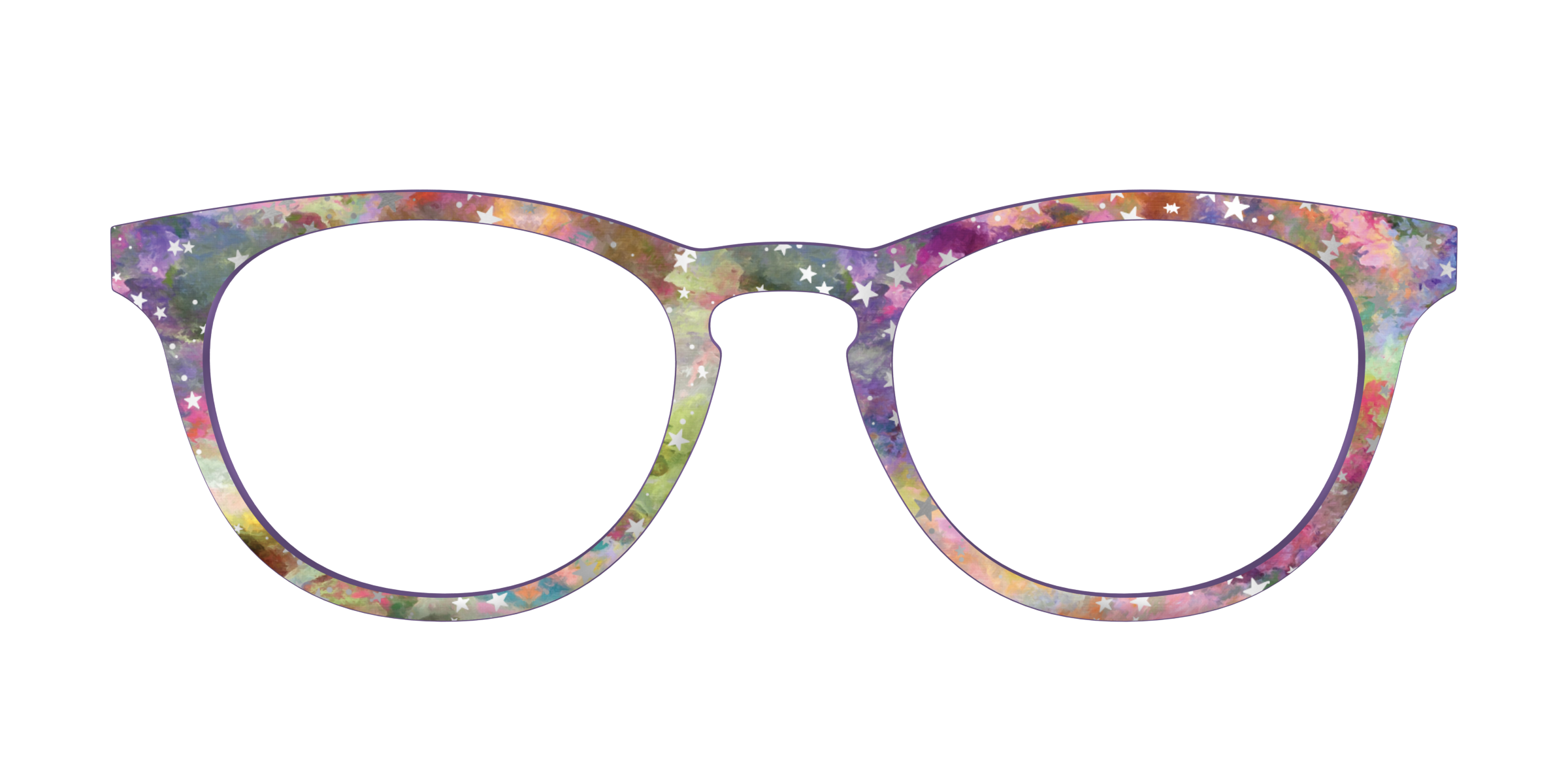 Pair Eyewear Design Tops Silver Foil Starry Sky top