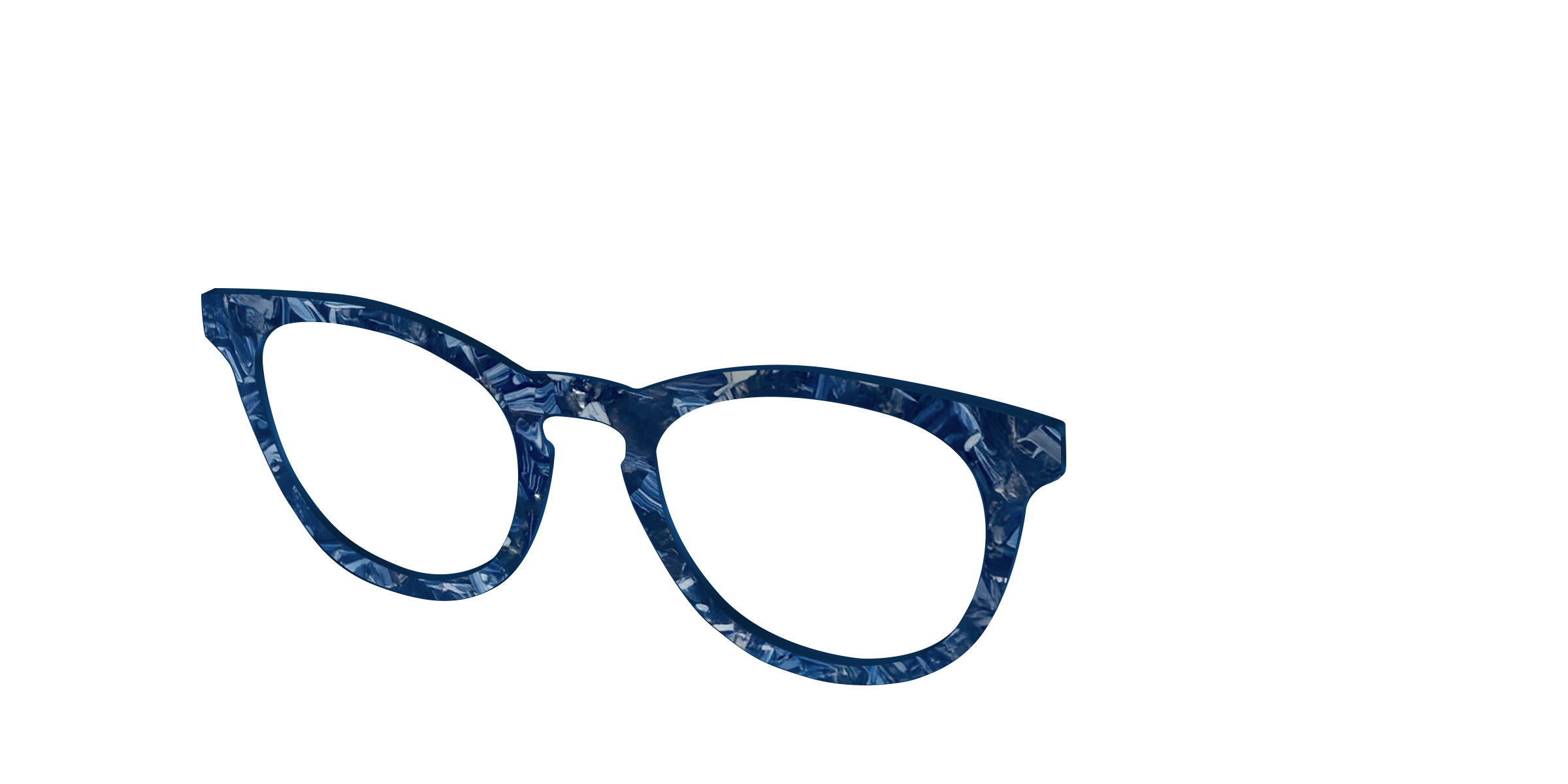 Pair Design Tops Deep Slate Pearl Marble top occhiali blu