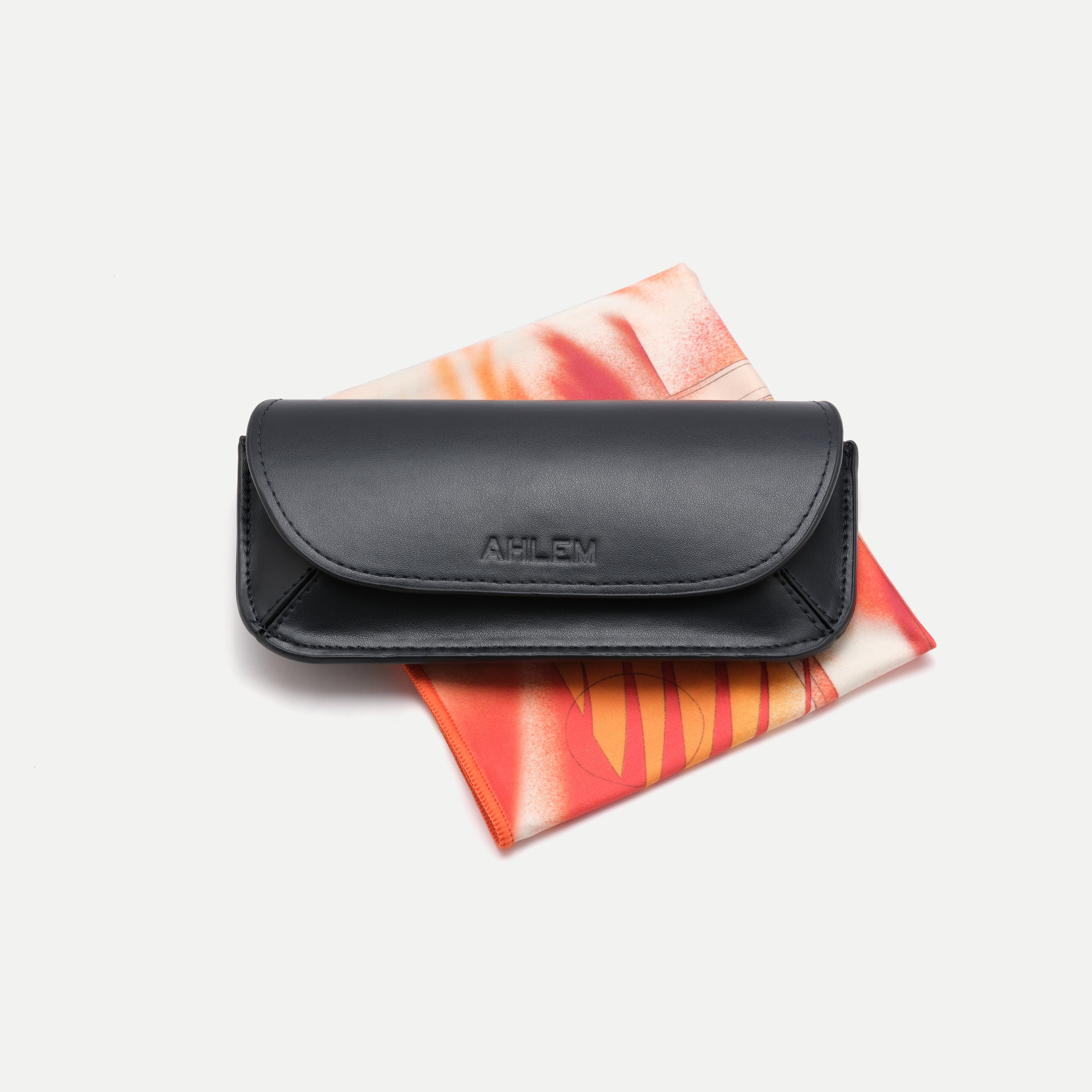 AHLEM Horizon Case Kit Custodia Occhiali Blu Navy Pulizia