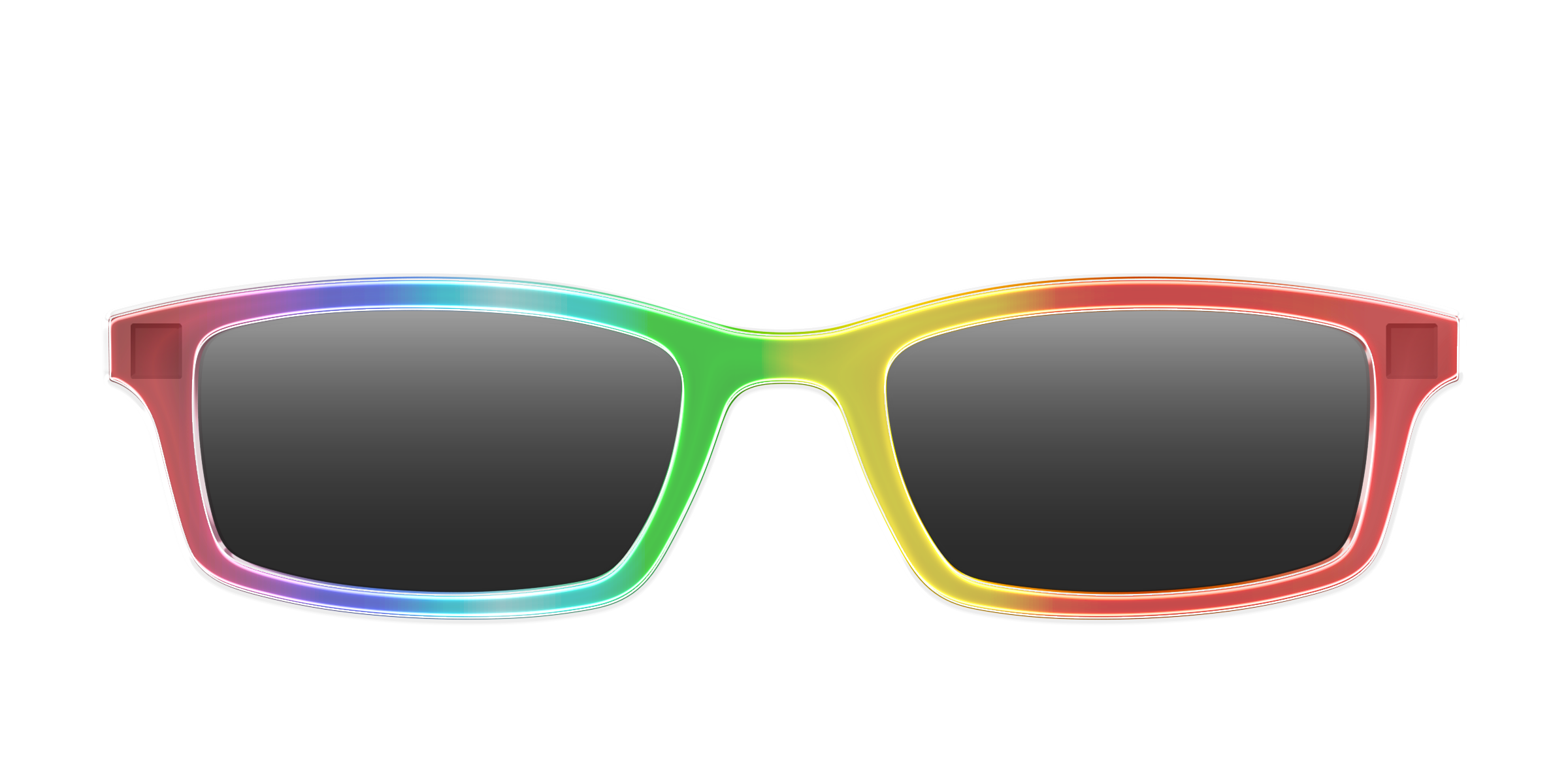 Pair Eyewear Sun Tops Rainbow Gradient polarizzato clip sole