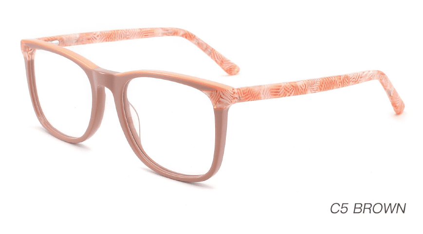 Ouyuan NOA23001 montatura occhiali acetato square colorata