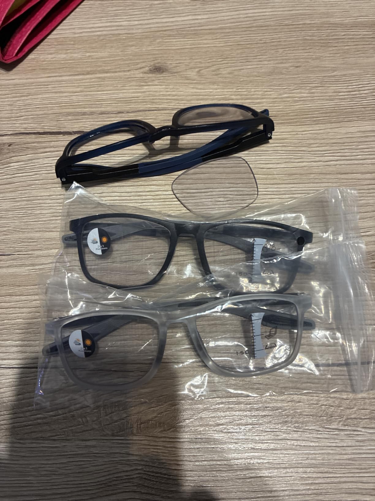 Hubeye TR90 Sports occhiali lettura sport Nero+Arancione 1.5