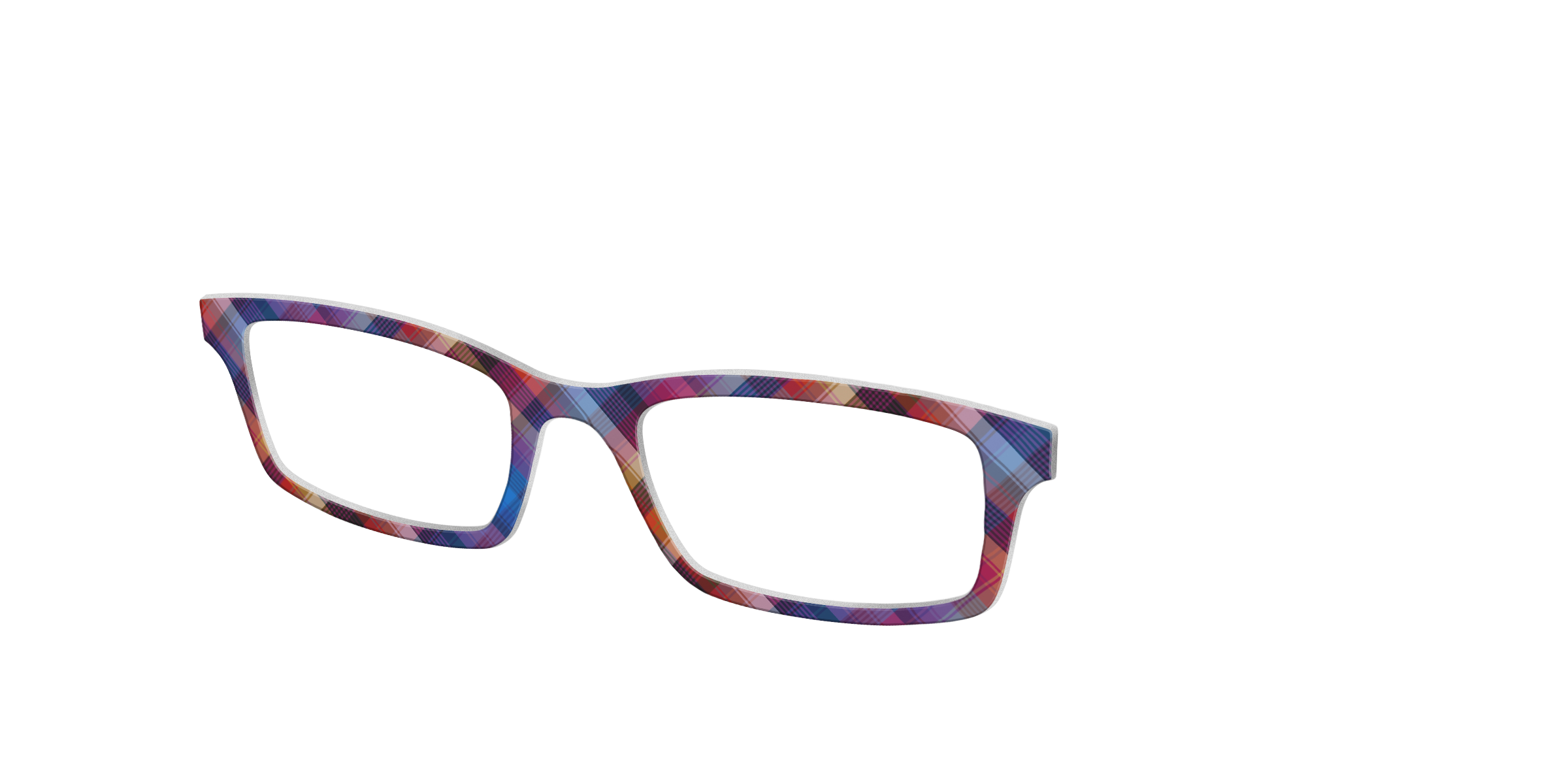 Pair Eyewear Solid Ombre Plaid top occhiali Serra quadri