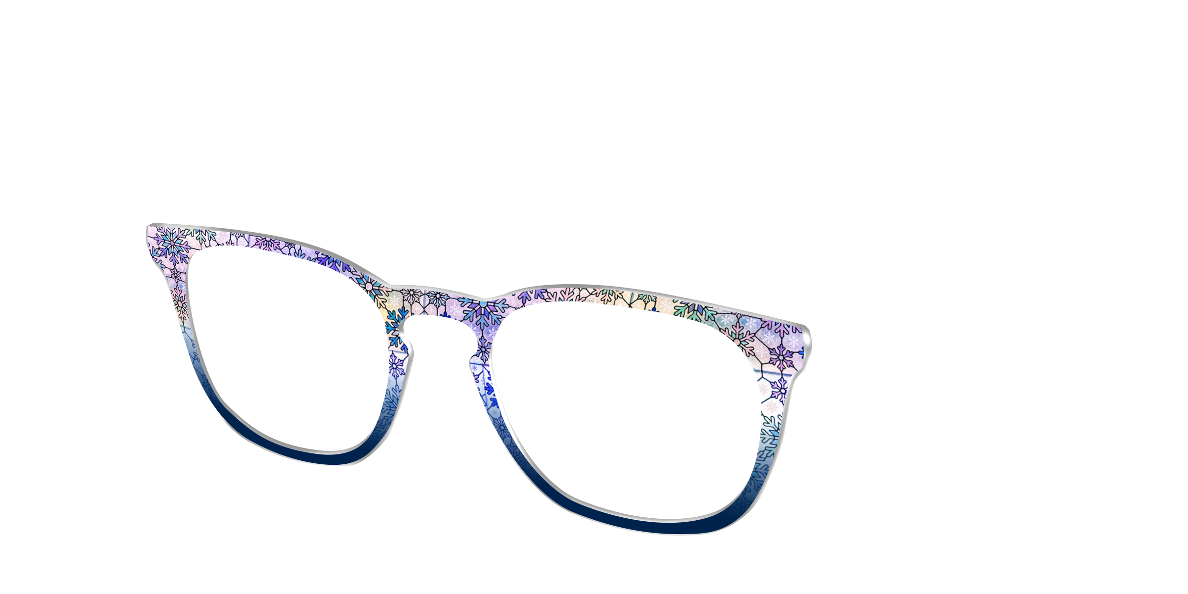 Pair Eyewear Design Tops Snowfall Stained Glass top Cedro