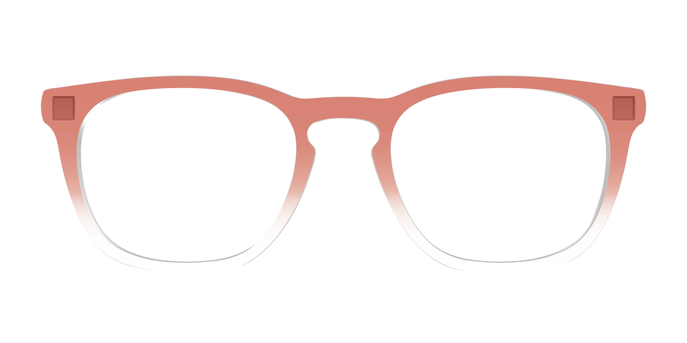 Pair Eyewear Solid Burnt Orange top occhiali sfumato