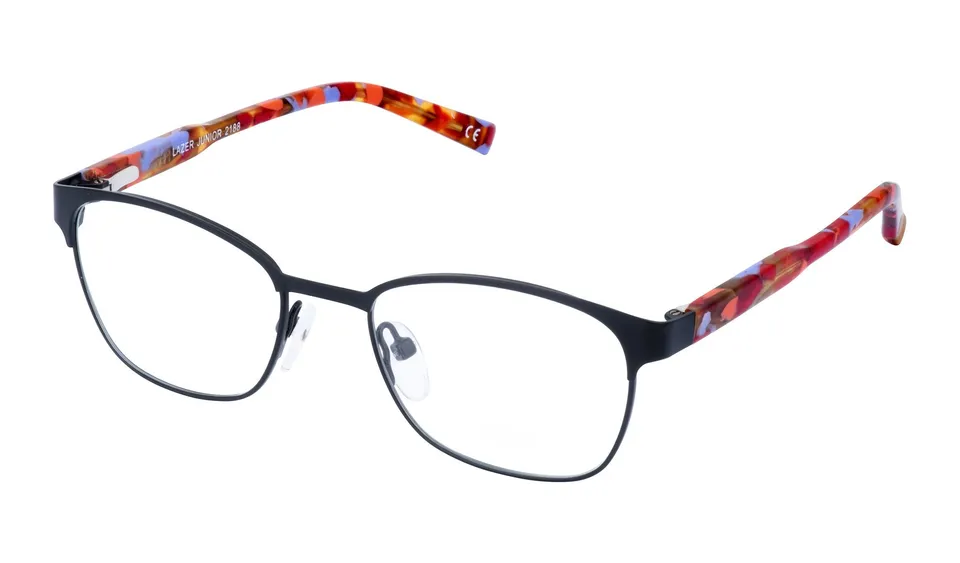 Lazer Junior 2188 occhiali da vista bambino nero 45-16-120 metallo