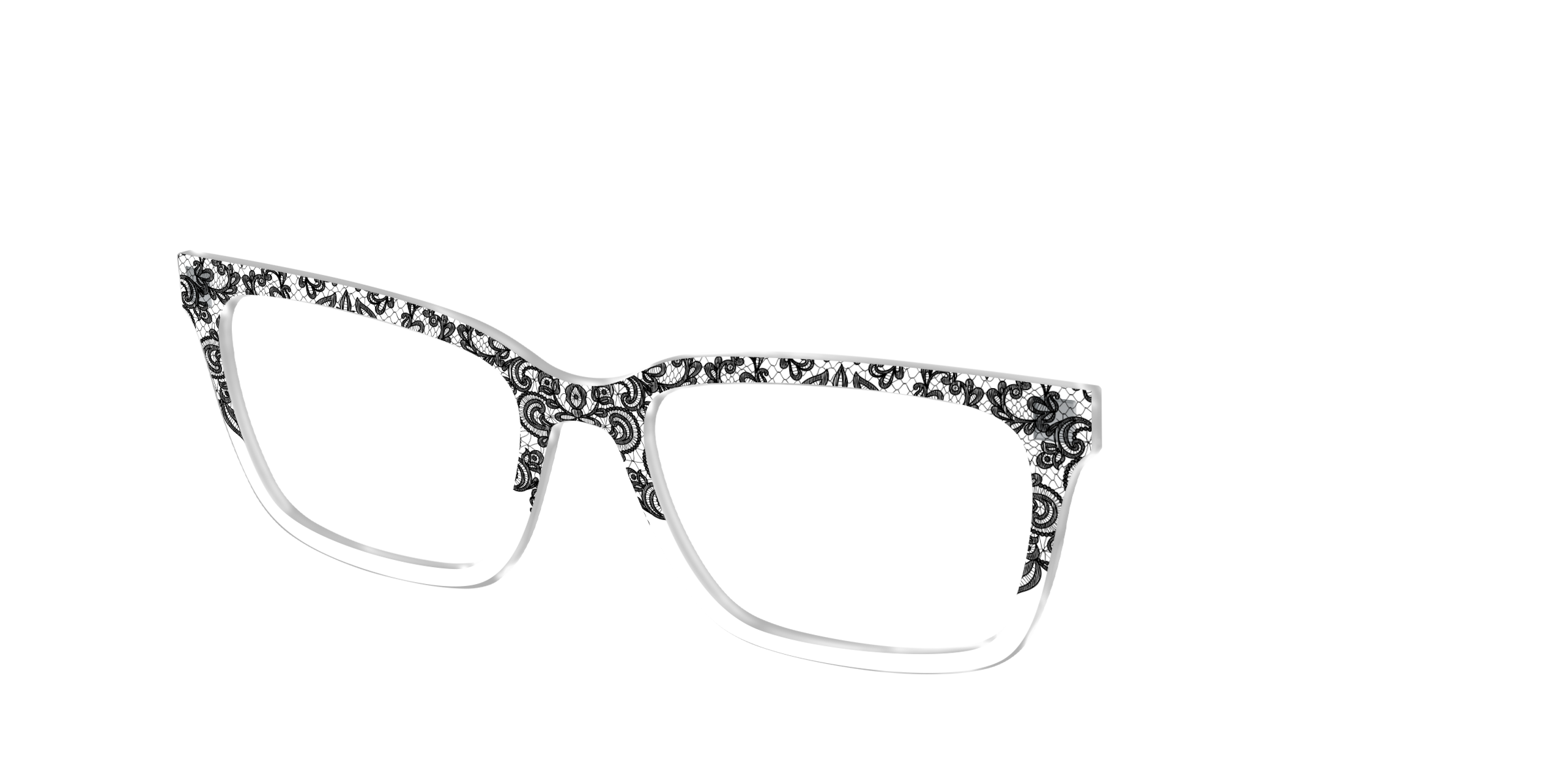 Pair Eyewear Design Tops The Luxe Lace Crystal top Cedro premium